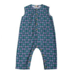 Kai Overall - Teal Flowers